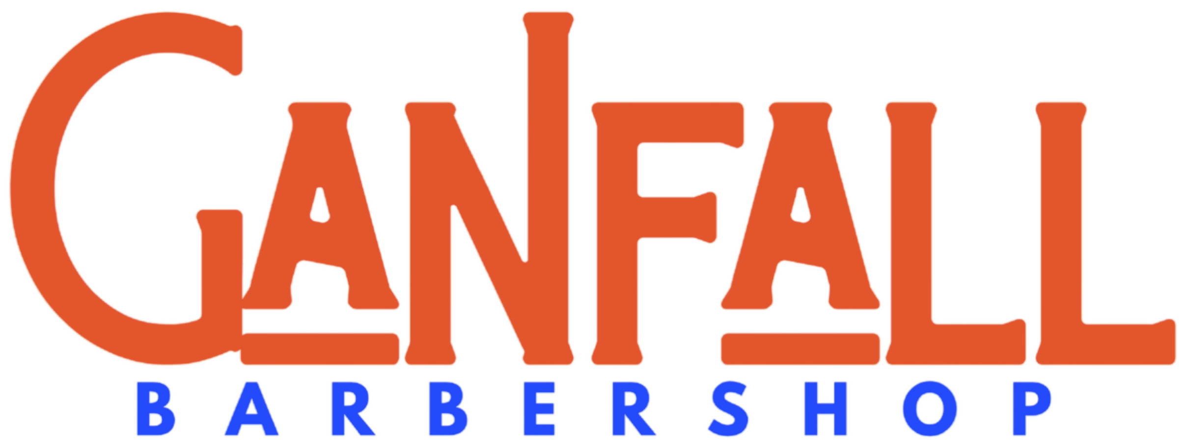 Ganfall Barbershop Logo